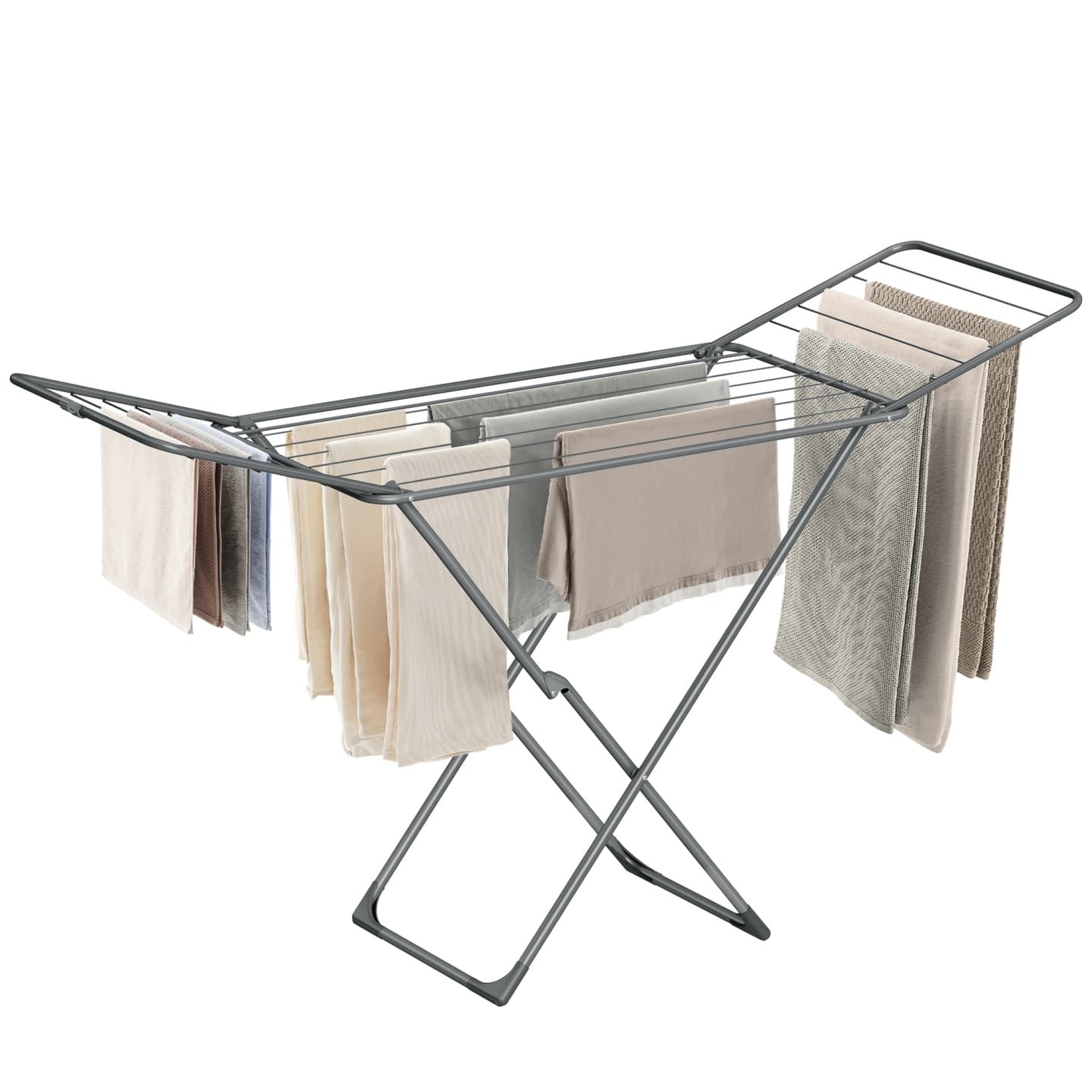 Suszarka na pranie składana Songmics, szara