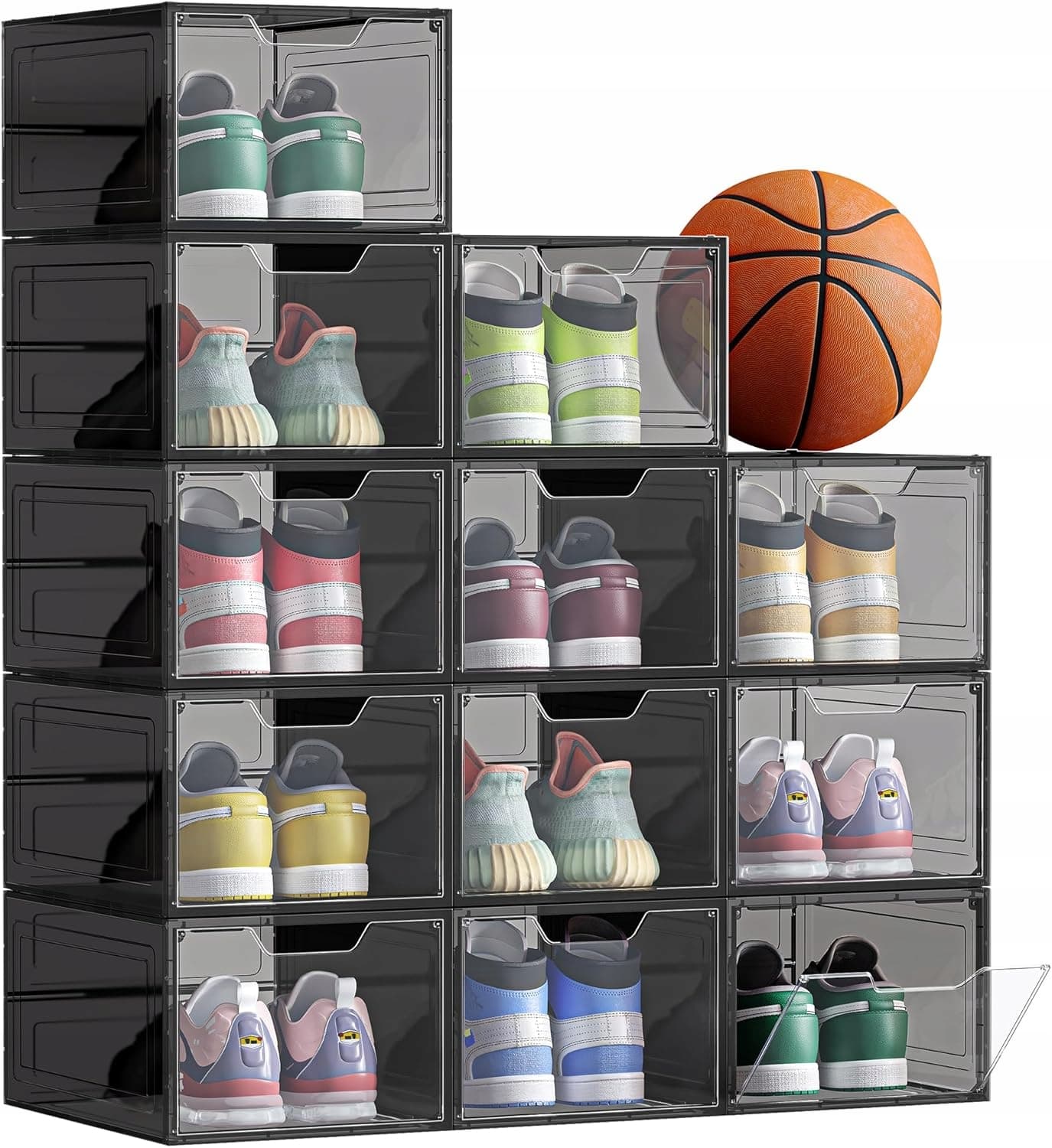 Pudełka na buty modułowe składane organizer zestaw 12 szt