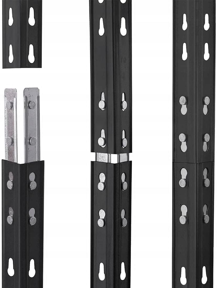 Regał metalowy Songmics, 4 półki, czarny