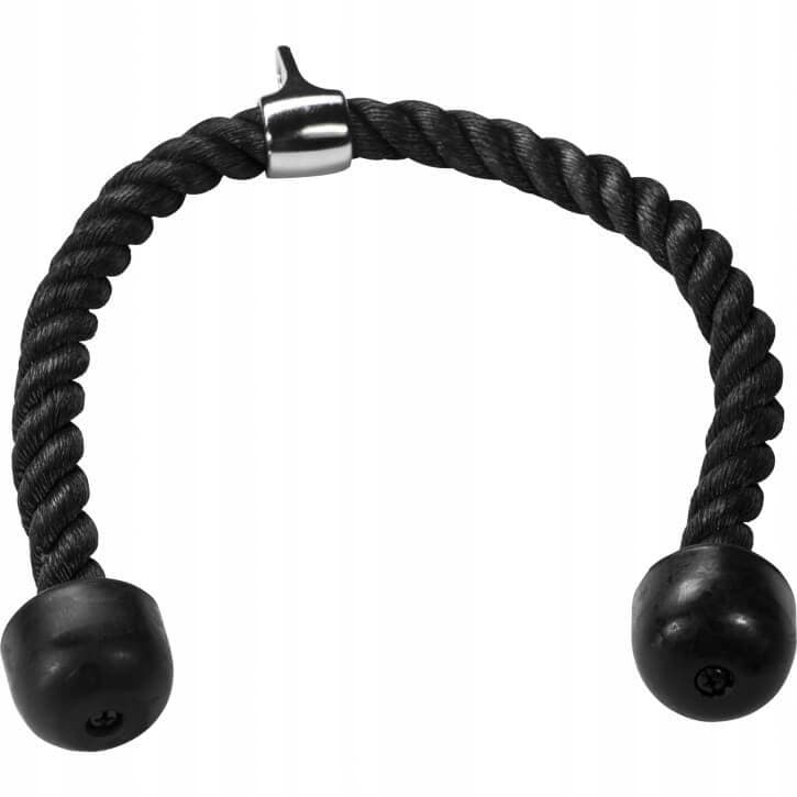 Sznur do wyciągu / uchwyt triceps Gorilla Sports 68 cm - liniowy kabel nylo