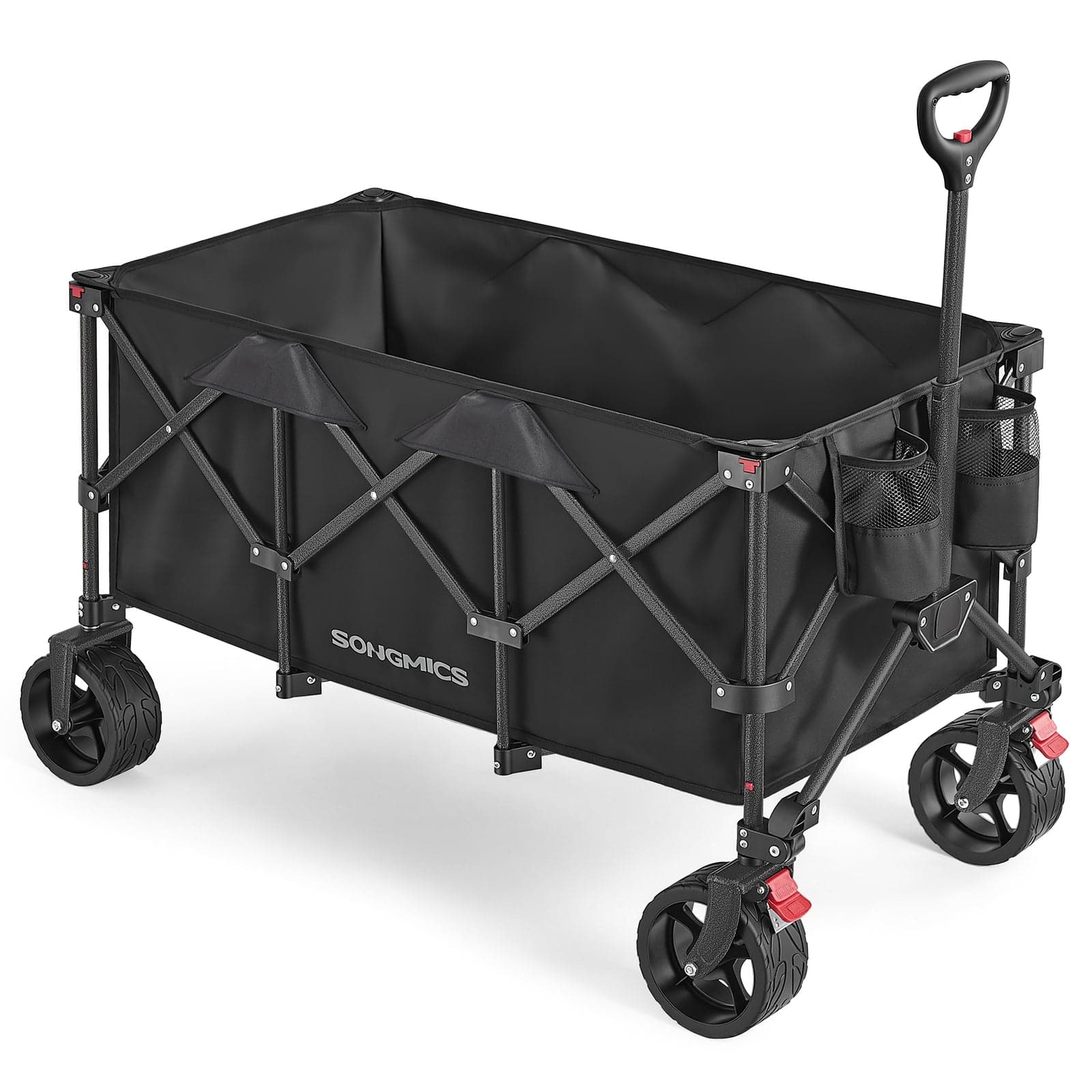 Wózek transportowy składany Songmics, czarny
