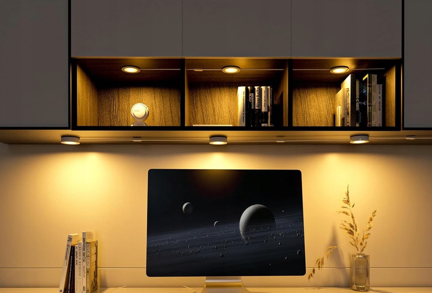 Oświetlenie LED podszafkowe 3x250 lm ciepłe białe 230V WOBANE