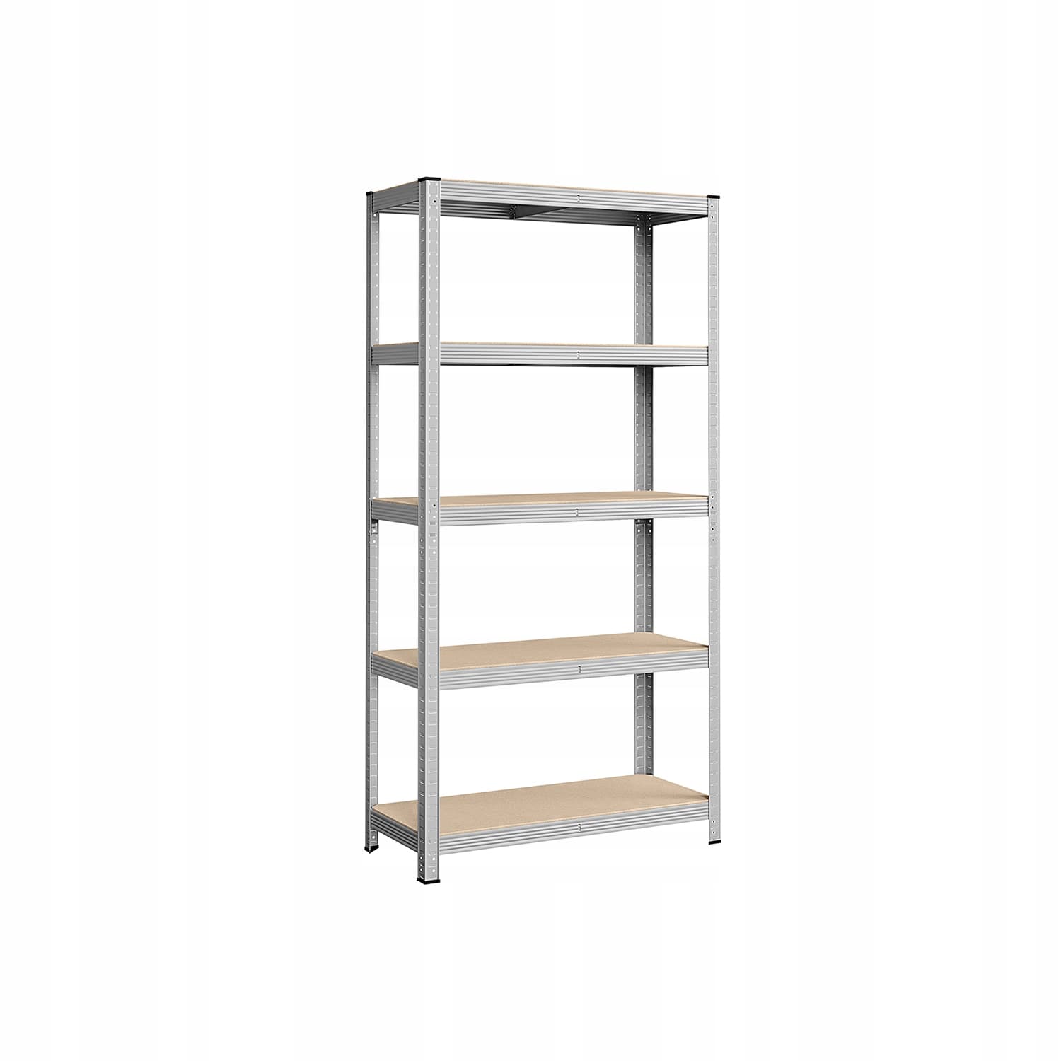 Regał 40x90x180 cm srebrny